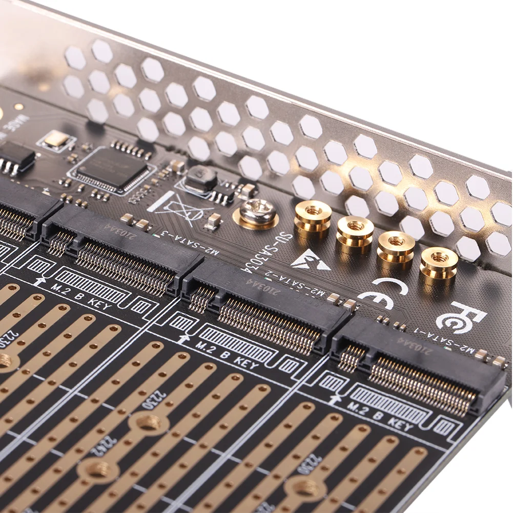 

SA3034M NVME M.2 — PCI-E 1x адаптерная плата для расширения SATA M-Key NVME/B-Key