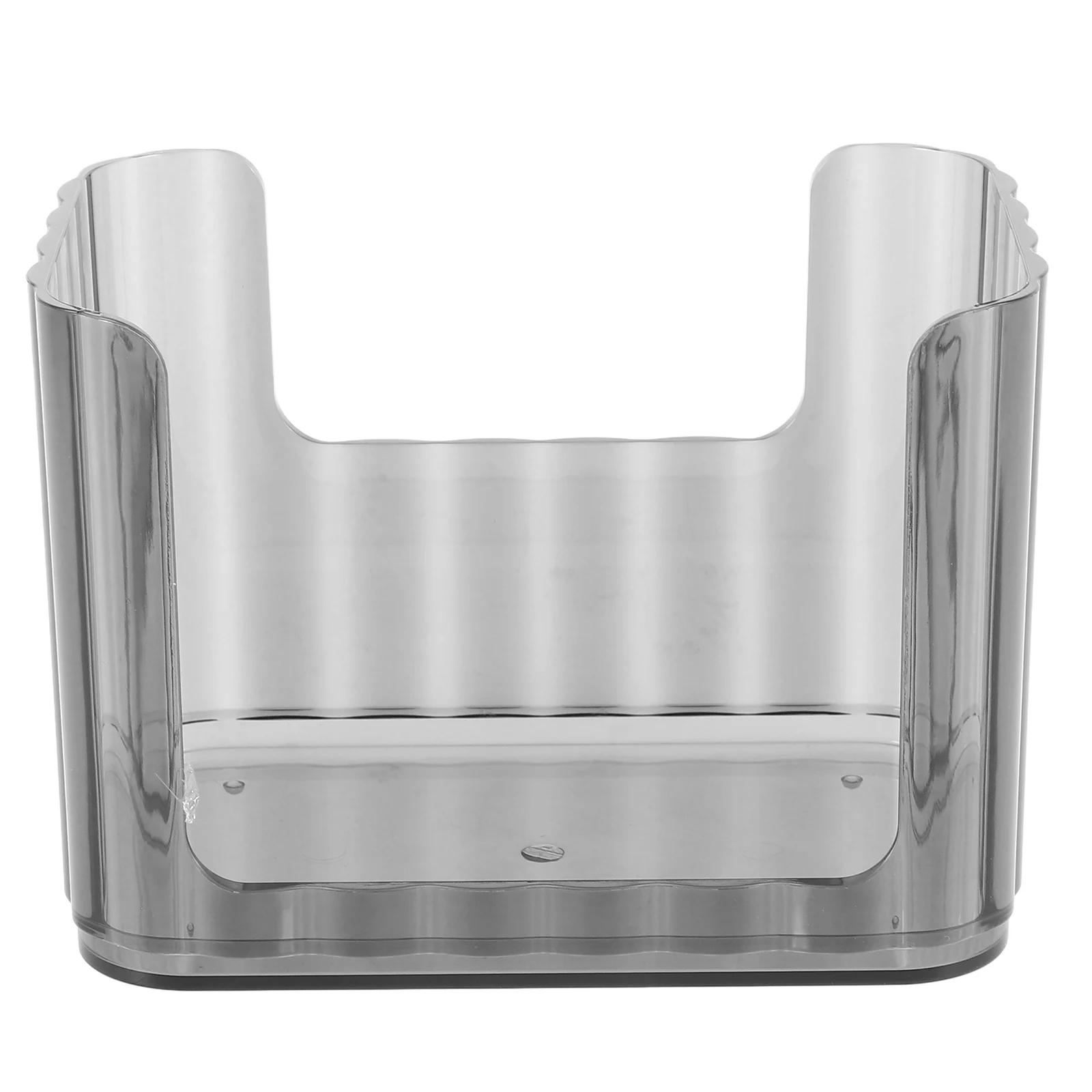 

1pcs Bathroom Storage Box Narrow Transparent Organizer Sink Countertop Shelf Dividable Compartments Space Saving Vanity Holder