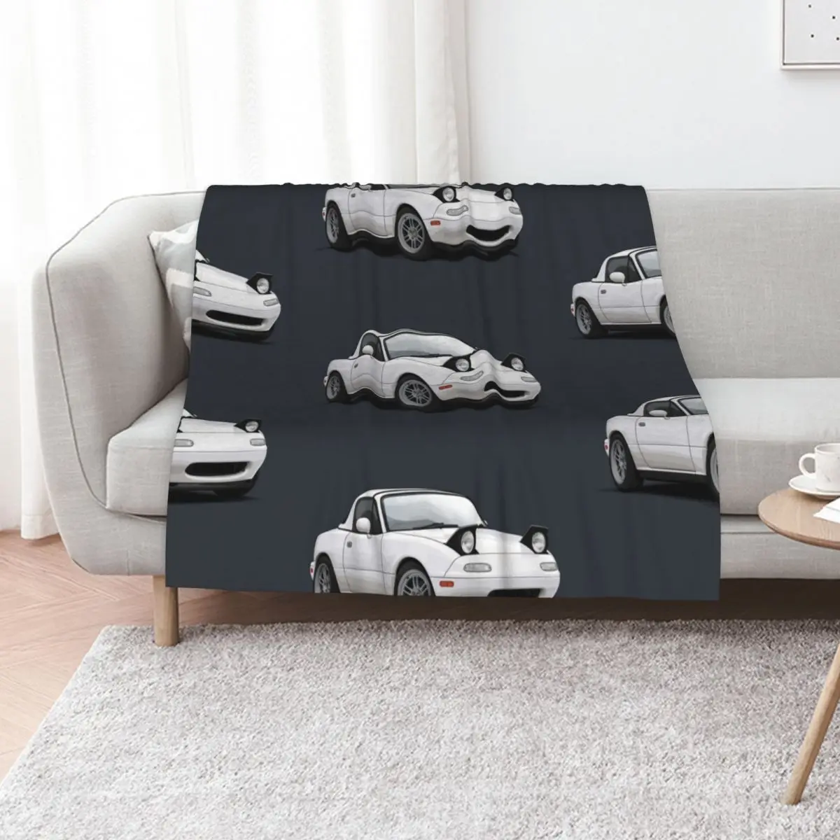Mx5 / Miata NA MK1 illustration Throw Blanket Men's Soft Warm Throw Blanket for Couch