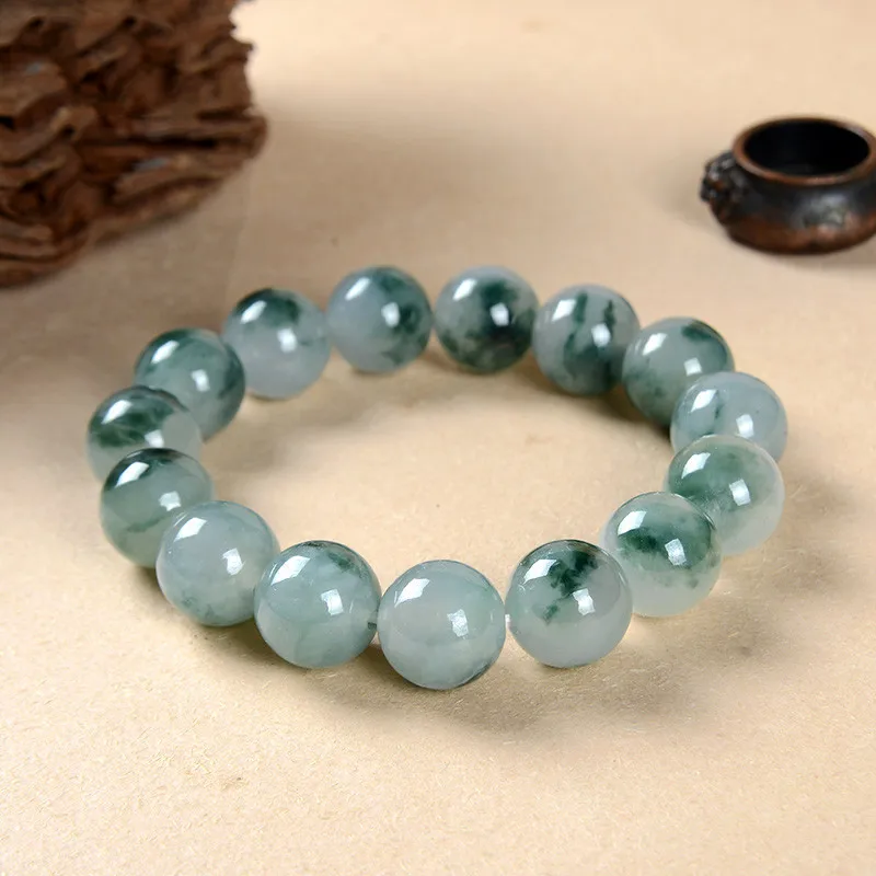 

Myanmar Grade A Jadeite Ice Floating Jade Bracelet Men Women Healing Gemstone Fine Jewelry Pure Natural Burma Jade Bracelets