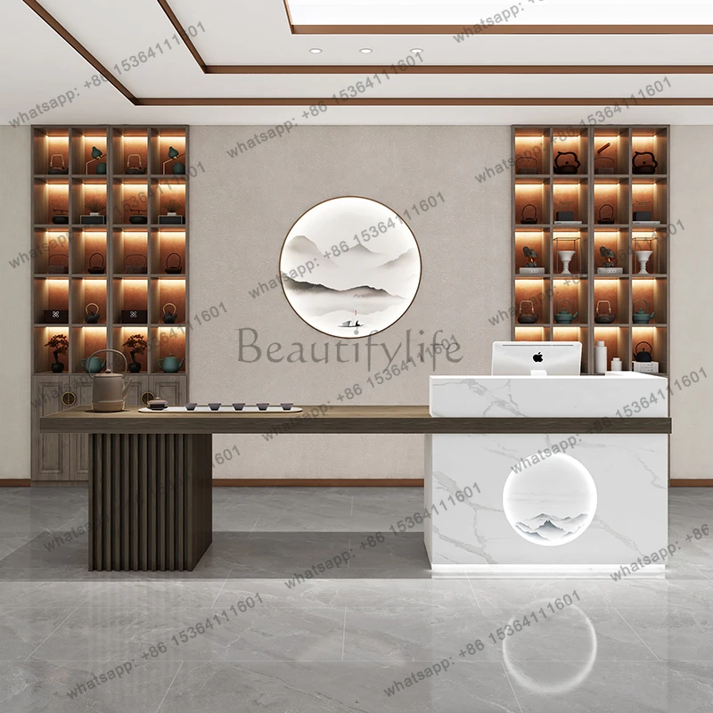 

Organizers Company Reception Desks Design Long Display Executive Restaurant Reception Desks Hotel Bureau Commercial Furniture