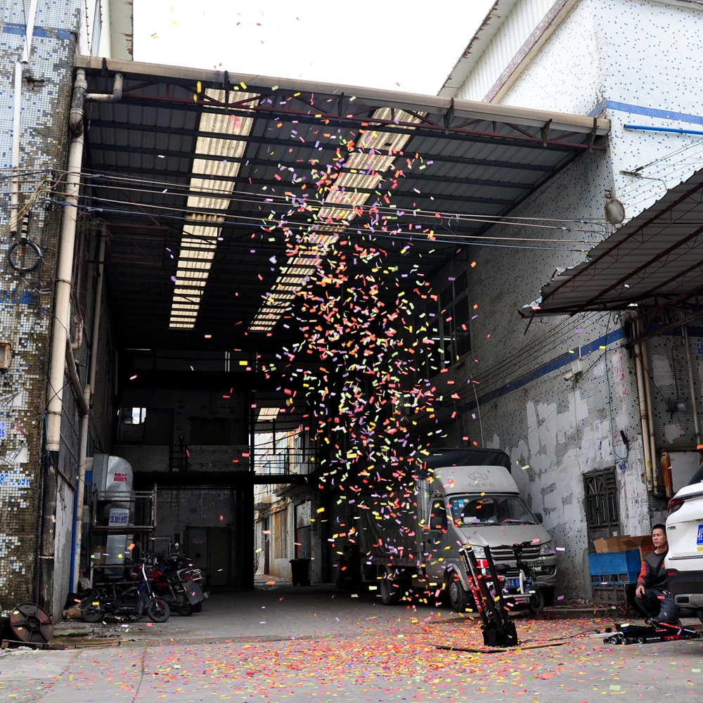 TIPTOP 4 Shoot Electrical Confetti Machine Remote DMX512 Control 5 Channels Support Individual Shooting LCD Display Good Quality