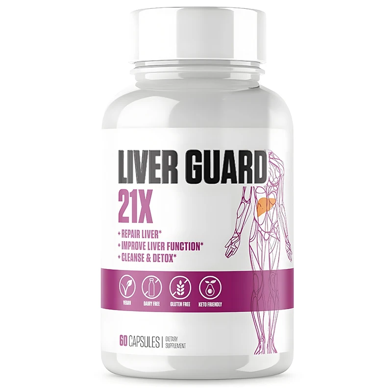 

21x liver detoxification,repair,and cleansing supplement, containing 60 capsules of milk thistle, Korean thistle, dandelion, etc