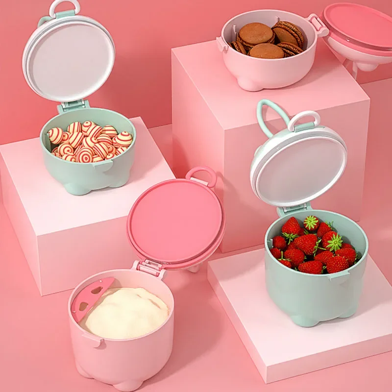 Cartoon Milk Powder Box Baby Milk Powder Portable Cute Food Storage Box Essential Cereal Infant Toddle Snacks Container NO BPA