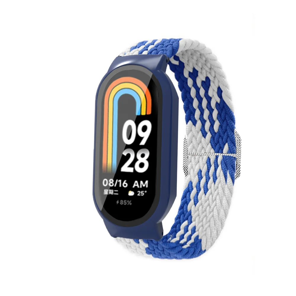 Xiaomi Band 8用の調整可能な強化ストラップ,高品質,カラーシェル,調整可能