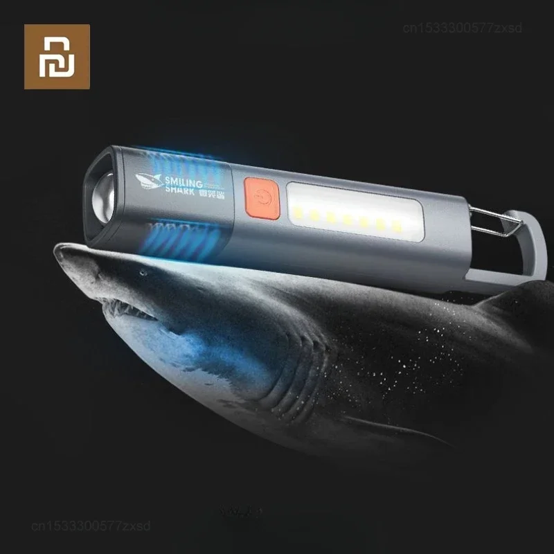 Imagem -01 - Xiaomi-lanterna de Luz Forte Portátil ao ar Livre Foco Variável com Holofote Luz Lateral Lanternas Led Portáteis em Casa Lanternas de Acampamento xiaomi lanterna de luz forte portatil ao ar livre foco variavel com holofote luz lateral lanternas led portateis em casa lanternas de acampamento 01