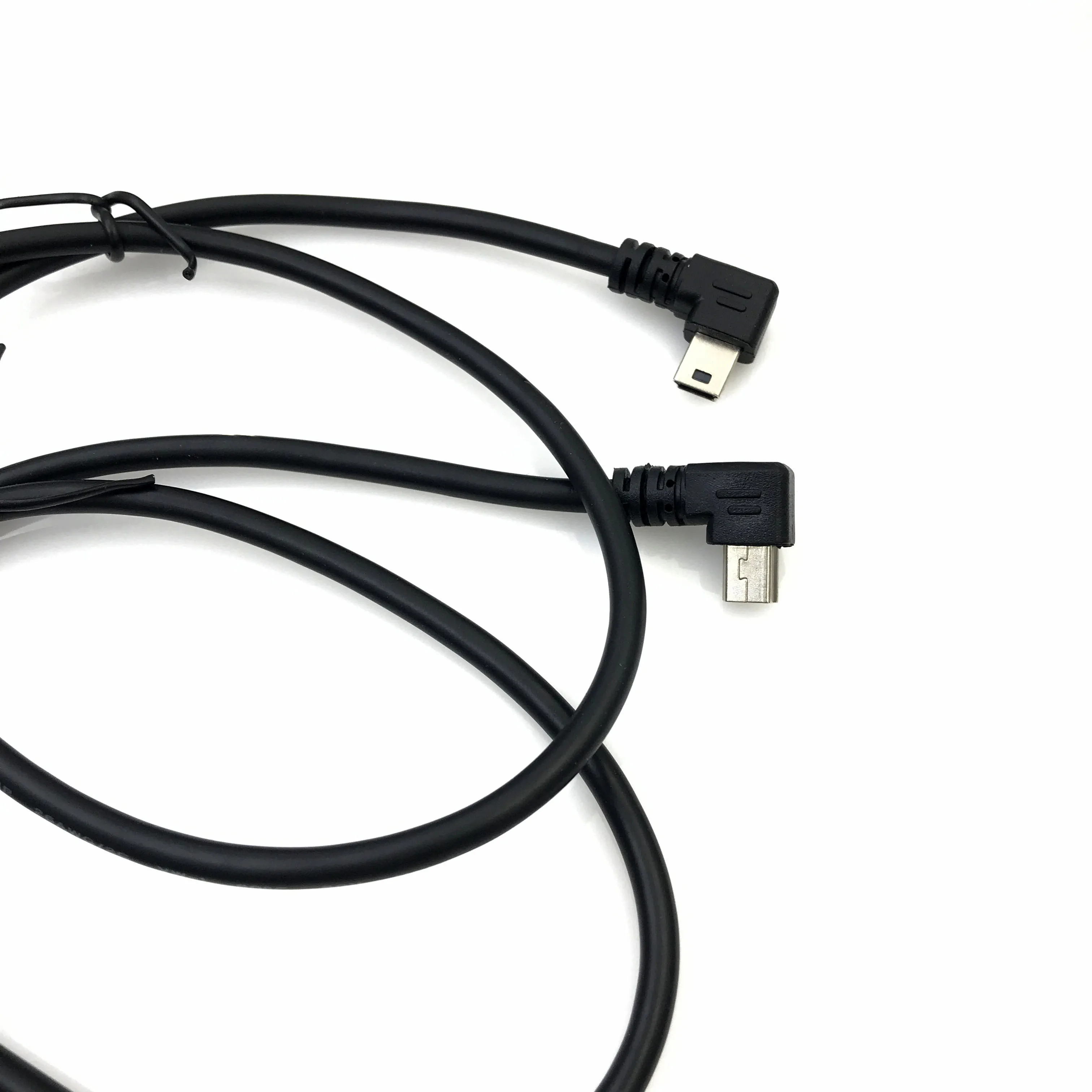 USB 2.0 Male to Mini USB UP Down Left Right Angled 90 Degree Cable 0.25m 0.5m  for Camera MP4 Tablet