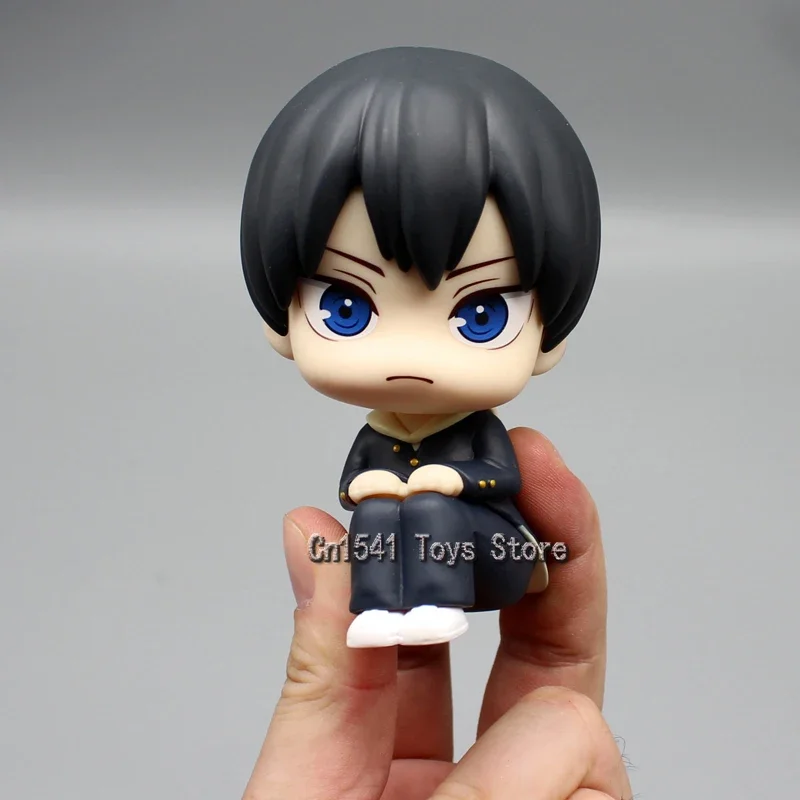 10cm Anime Tobio Kageyama Action Figure Mini Figurine Shoyo Hinata Figure Q Version Statue PVC Car Ornaments for Dashboard Dolls