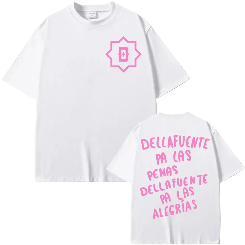 Rapper Dellafuente Pa Las Penas Dellafuente Pa Las Alegrías T Shirts Men Women Vintage Casual High Quality T-shirt