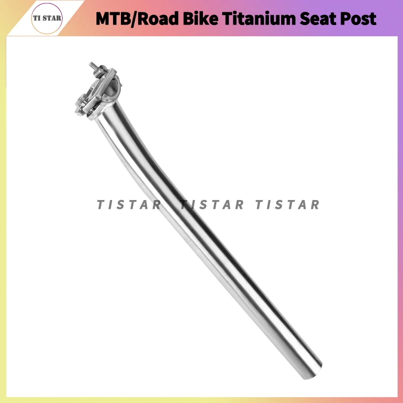 Lightweight Titanium Bike Seatpost, 27.2mm, 31.6mm Length, 350mm, Mountain, MTB, Road Bicycle, Seat Posts