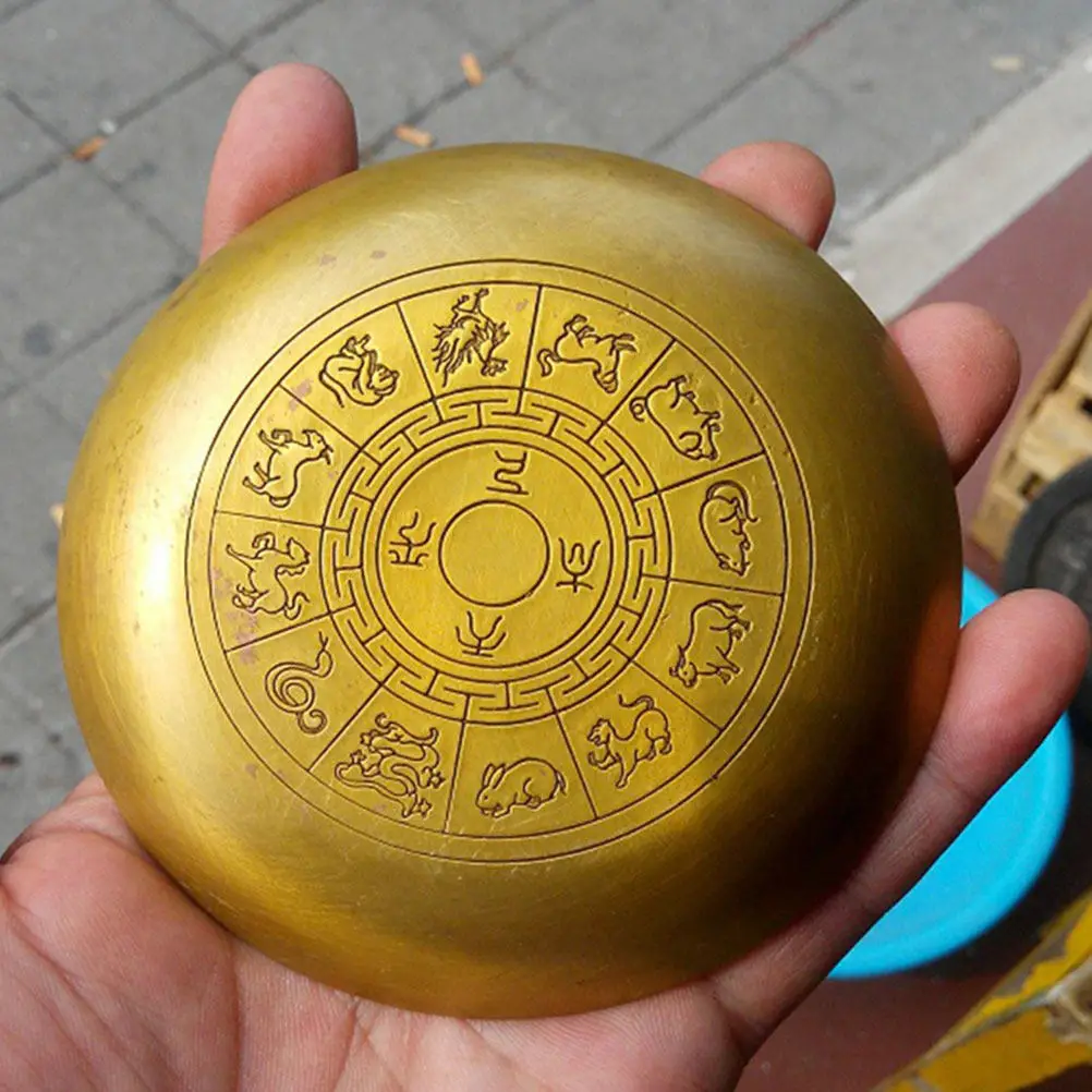 Brush Washer For New Year Decor Copper Ink Saucer Chinese High Class Material Exquisite Craftsmanship