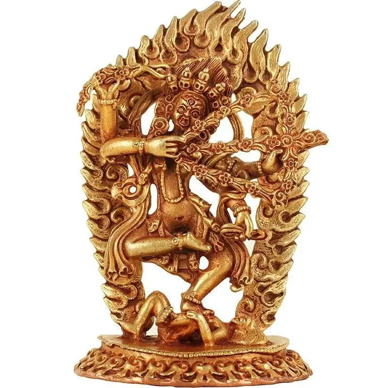 Brass Kurukulla Statue Tibetan Nepal Buddhist Master