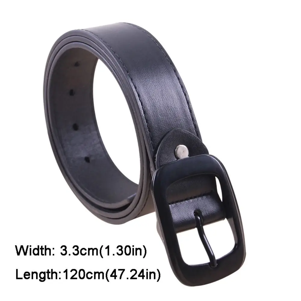 حزام جلد عتيق متعدد الاستخدامات للرجال ، حزام خصر بإبزيم دبوس ، علامة تجارية فاخرة ، أعمال وترفيه