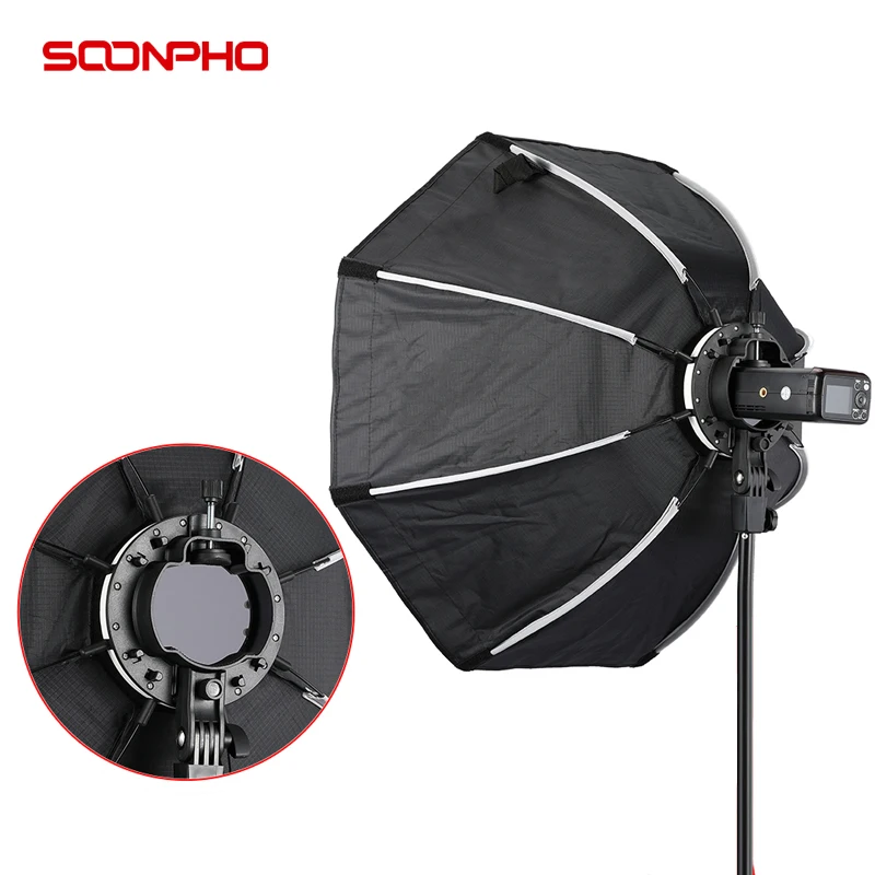 TRIOPO KX 65CM Softbox Foldable Octagon Soft box Portable Box Light for Godox AD200 V1 Speedlite Flash Light Photography Studio