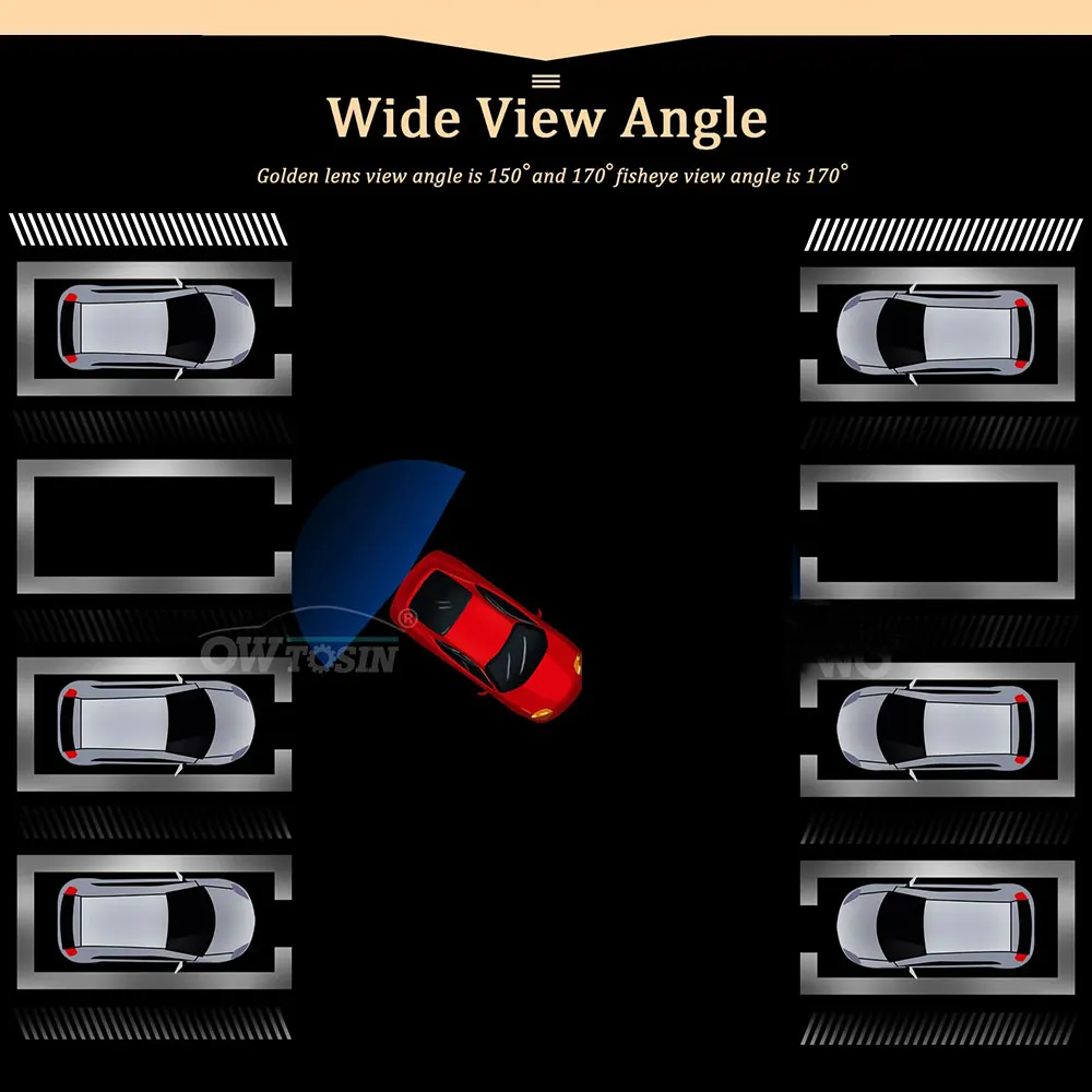 170 ° AHD 1080P Golden Lens Reverse Car Vehicle Camera per SEAT Ibiza 6L MK3 2002 ~ 2008 Ibiza 6J MK4 2008 ~ 2015 Monitor retrovisore