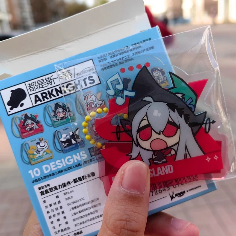 6cm Anime Game Arknights All Skadi Kawaii Cosplay Acrylic Keychain Bag Pendants Cartoon Mini Keyring Charm Decor Props Fans Gift