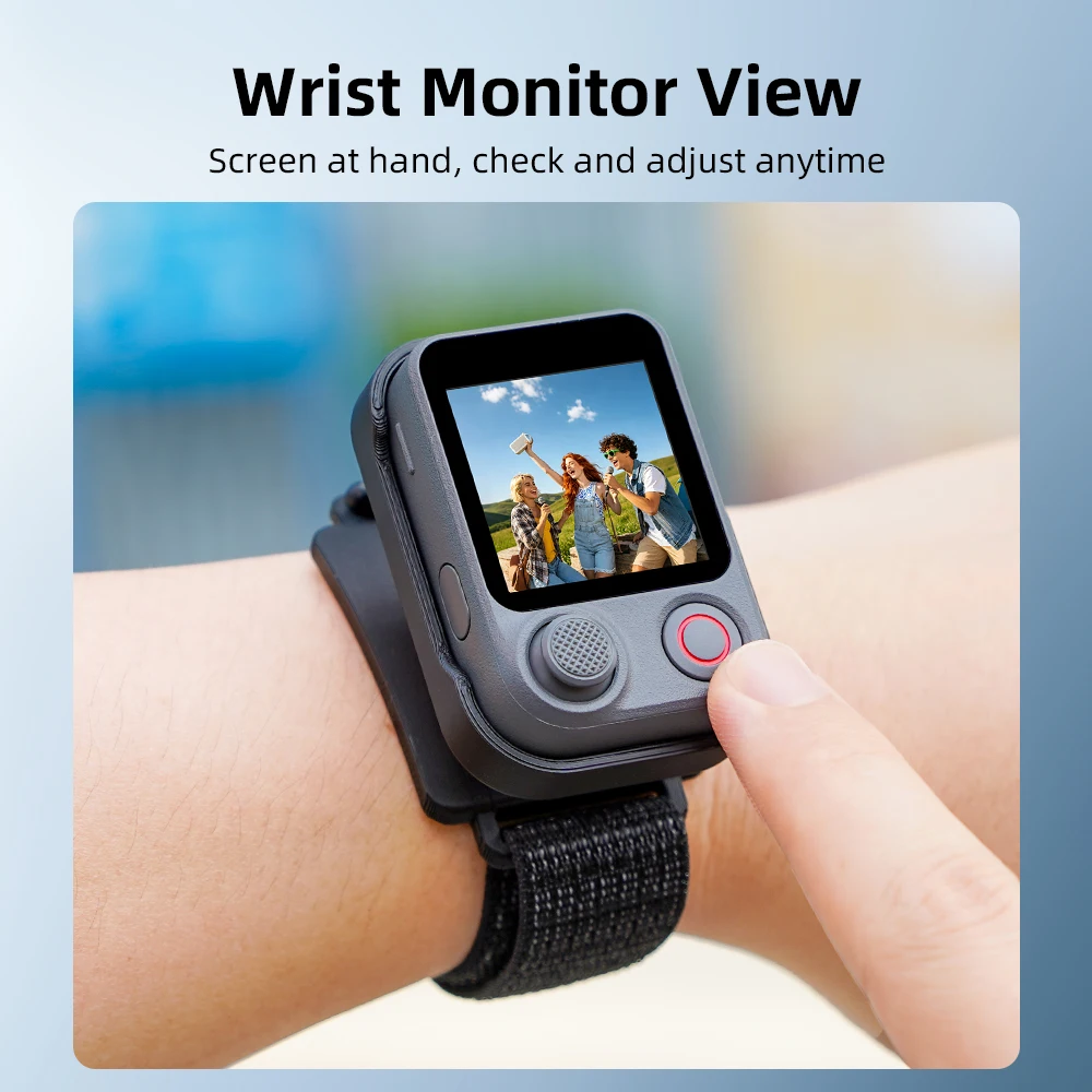 Flymile Silicone Case with Wrist Strap Mount for DJI Pocket 4P FrameTap Viewfinder Remote Contro Bracket Wrist Band Holder