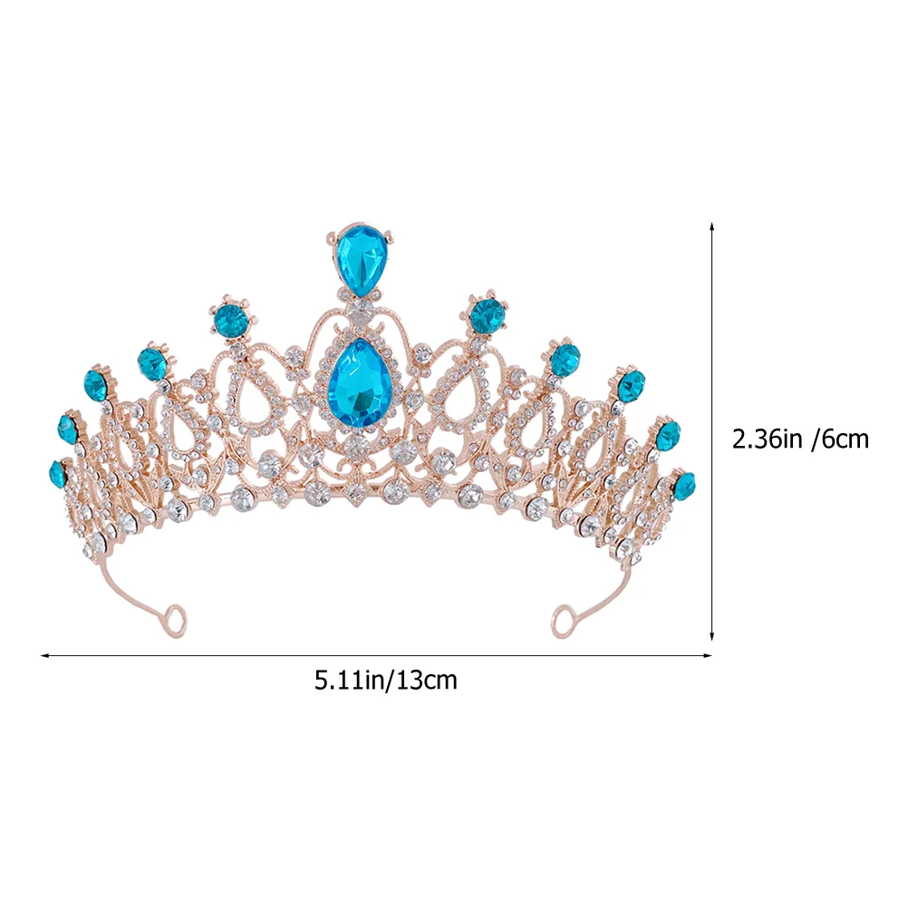 Children's Tiara Girls Crown for Kids Birthday with Rhinestones Accessories Tiaras Little Women