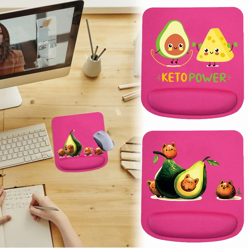 Mouse Pad Non Slip Mice Mat Soft Mousepad Square Mouse Mat Anti-Slip for PC Laptop Computer for Avocado Print Office Accessories