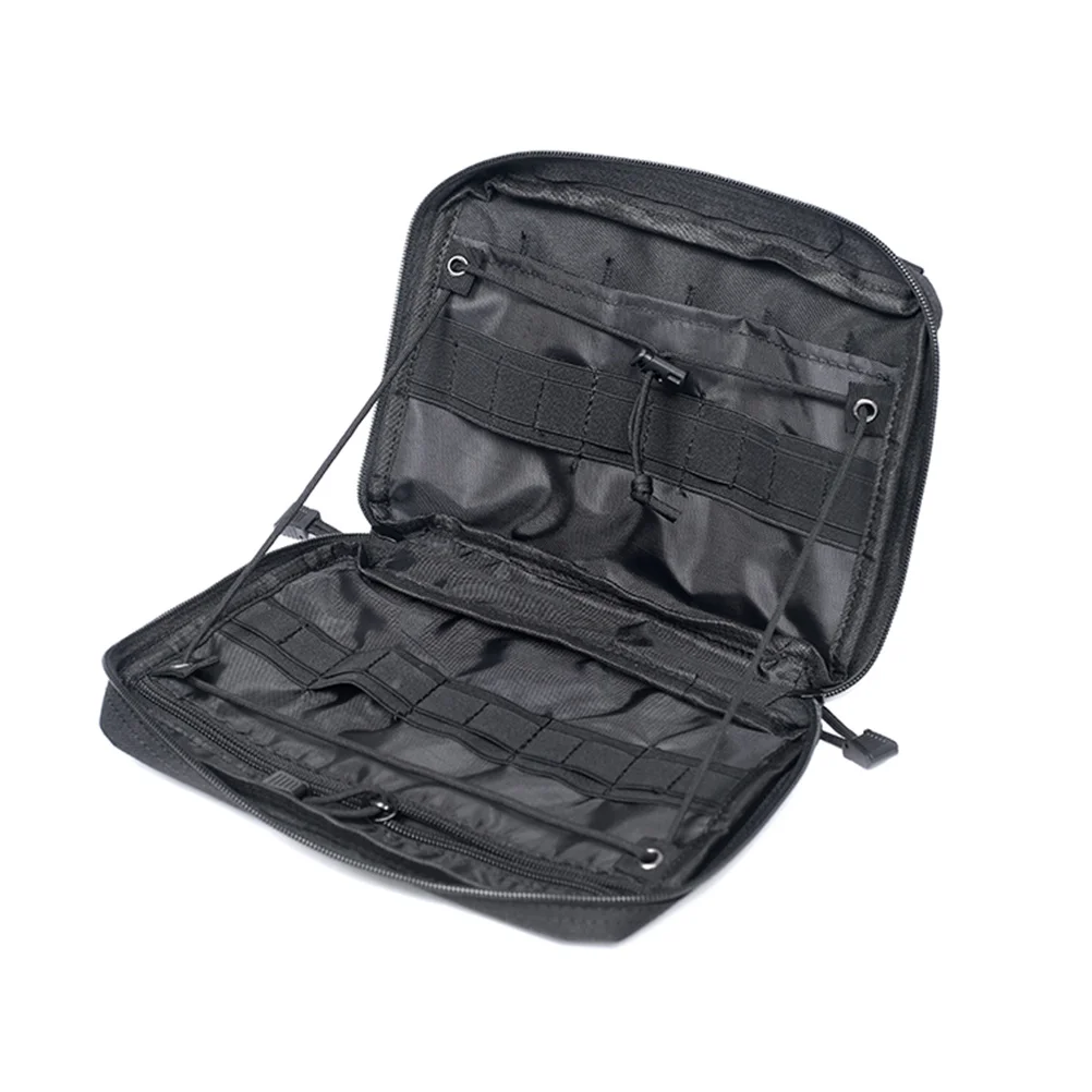 

Black Tactical Medical Bag Nylon Outdoor Camping Hiking Backpack Strap Attachment Hunting Tools Pouch Radio Phone Holder Durable