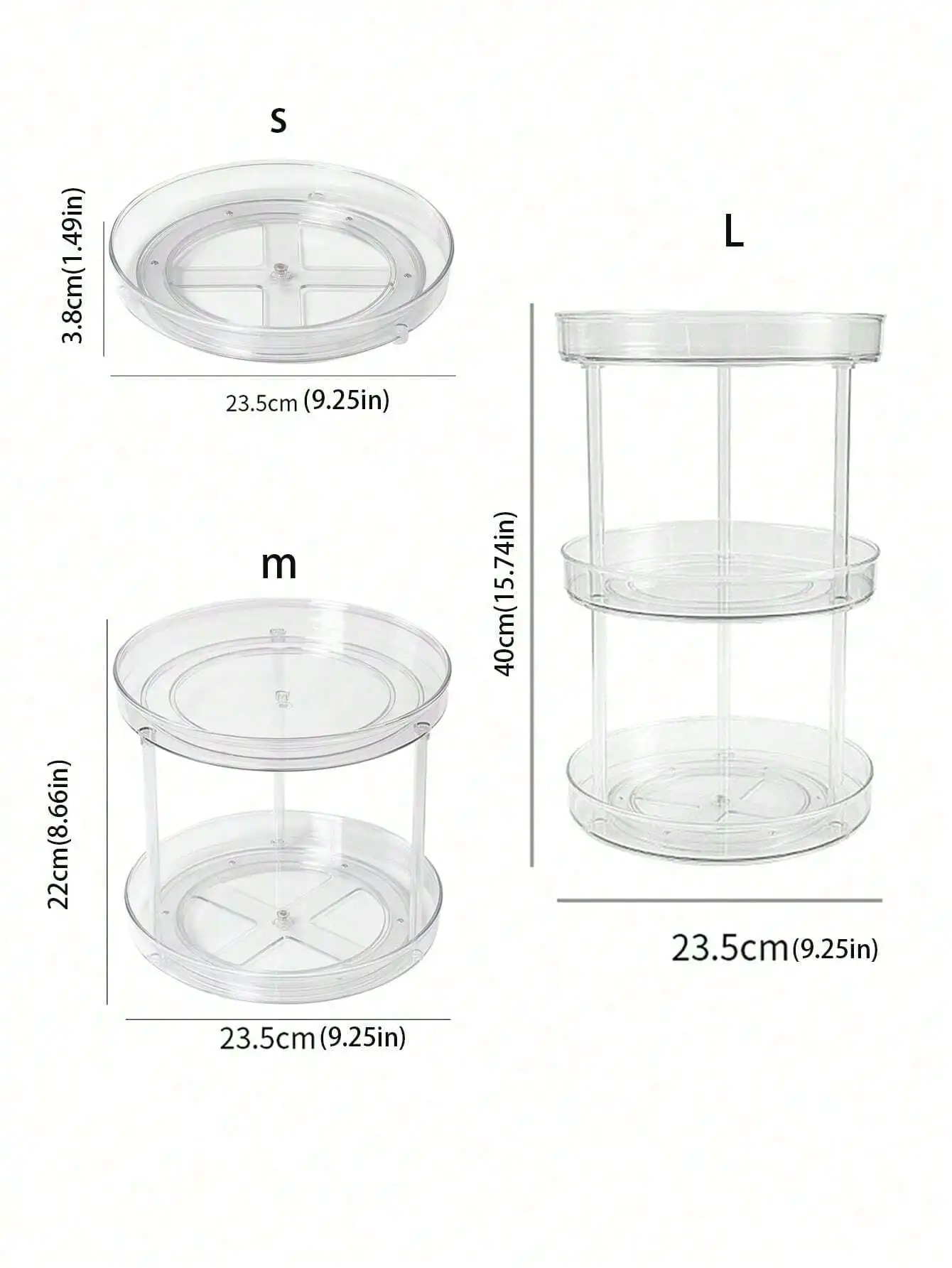 360° Rotating Makeup Organizer, Clear Acrylic Spinning Cosmetic Storage Display Case, Large Capacity Skincare & Perfume Organizer for Vanity, Bathroom Countertop & Dresser