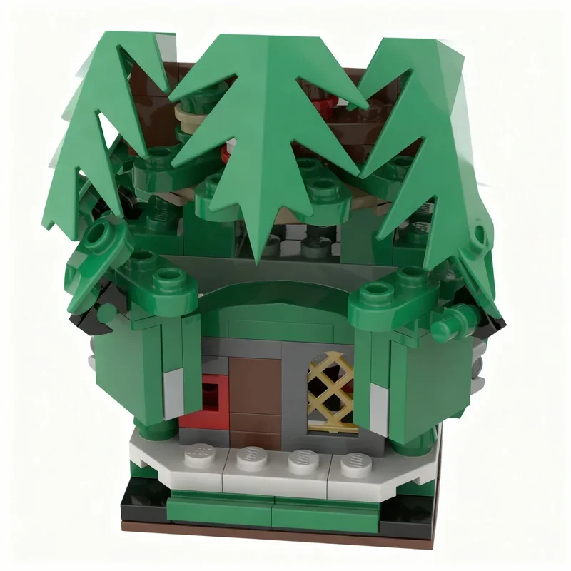 195pcs MOC Mini Family Festival Tree Creator Expert Model Building Blocks Construction Toy Education Brick Festival Gifts