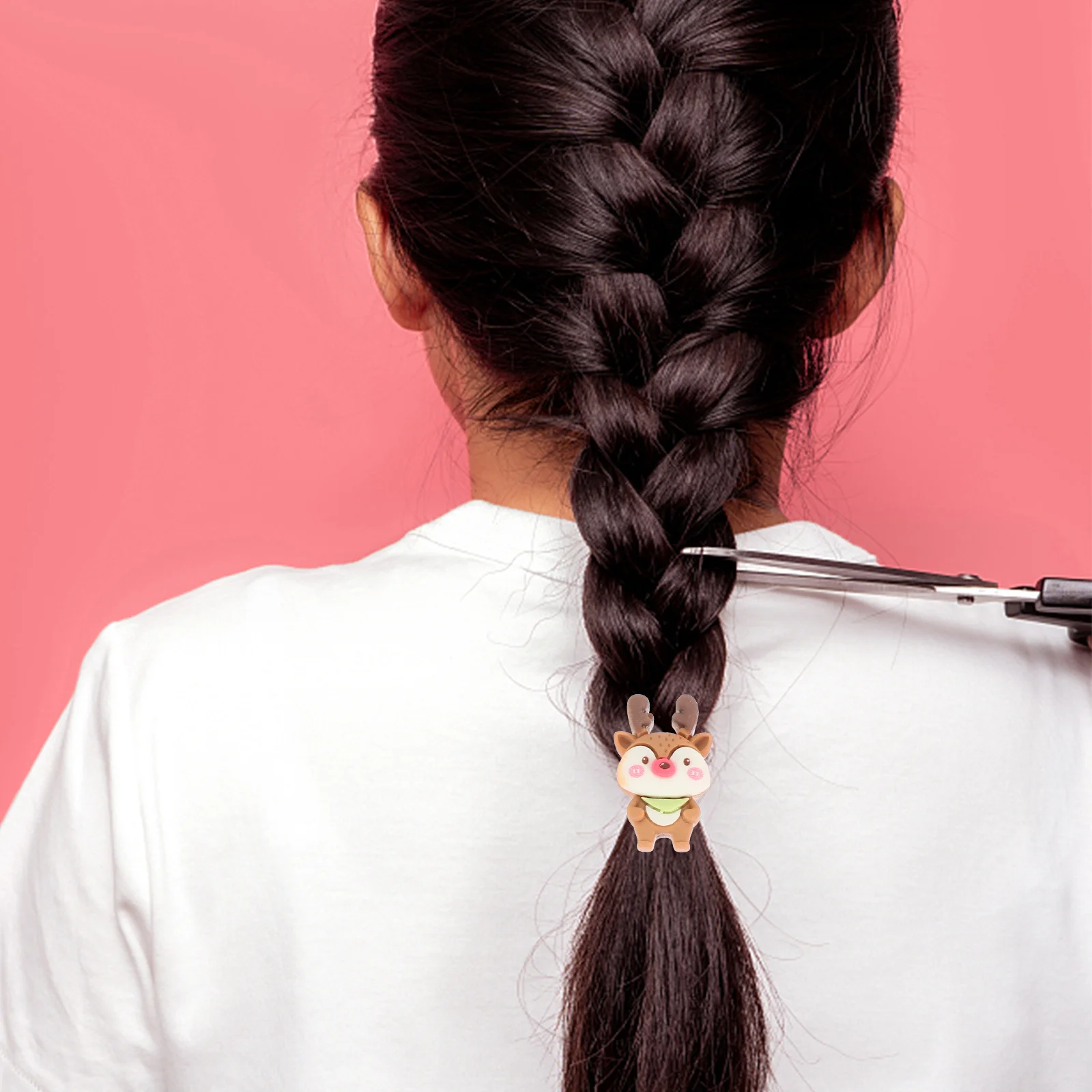 

6Pcs Christmas Hair Ties Elastic Hair Bands Girls Ponytail Holders Daily Party Hairwear Elastic Ponytail Holders