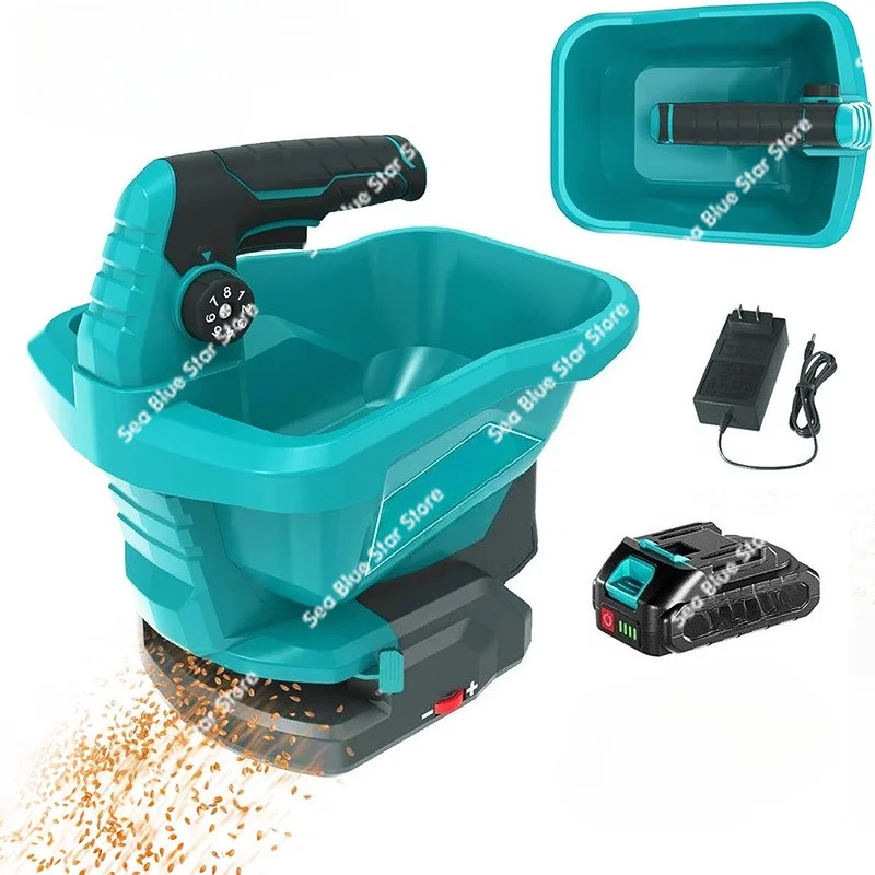 Planter Agricultural large-capacity fertilization and feeding machine Soybean vegetable seed portable lithium battery seeder