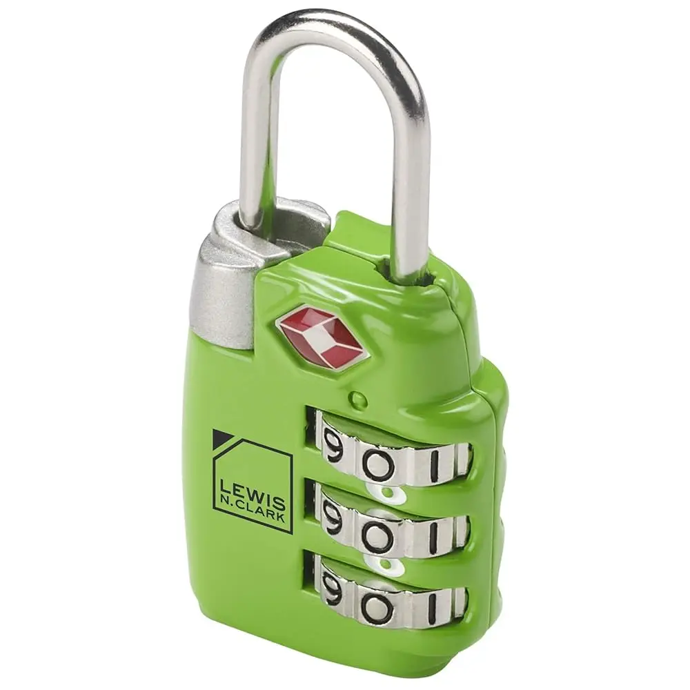 

Travel Sentry TSA-Approved Luggage Lock, Large 3 Dial Combination with Easy Read Dials - Green