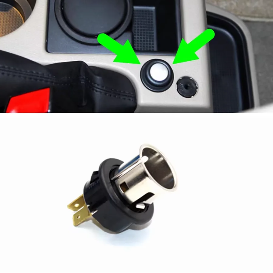 

Wooeight 1Pc Cigarette Lighter Socket Fit For Land Rover Discovery 4 Freelander 2 Range Rover Evoque Sport OEM LR014014/LR009016