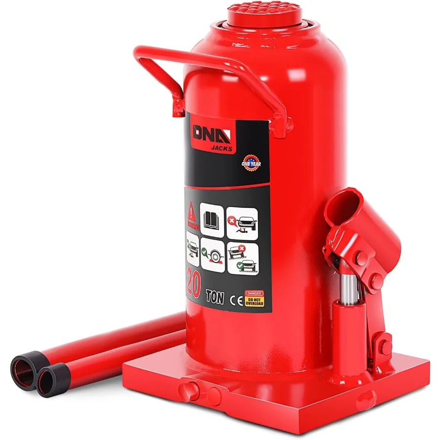 20 tons 40000 lbs Lifting Capacity Automotive Welded Hydraulic Bottle Jack for Vehicle Repair and Maintenance of Pickup Trucks