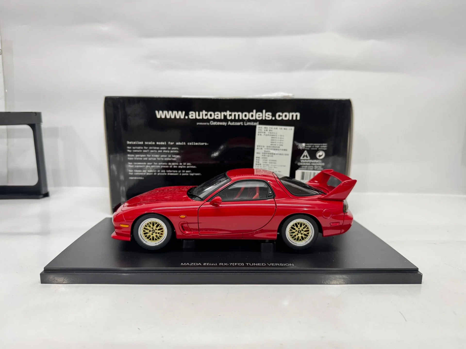 Autoart 1:18 RX7 FD Tuned Version Red Simulation Limited Edition All Open Alloy Metal Static Car Model Toy Gift