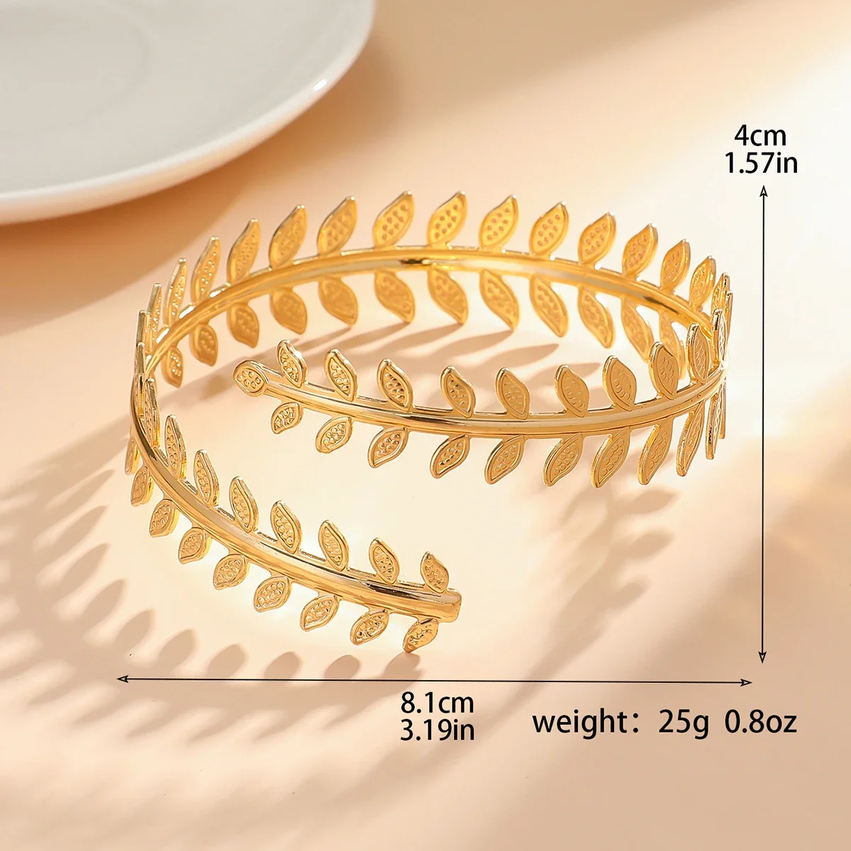 1PC Women's European and American Fashion Gold Geometric Arm Chain Bracelet, Date Travel Banquet Party Festival Dress up Gift image 5