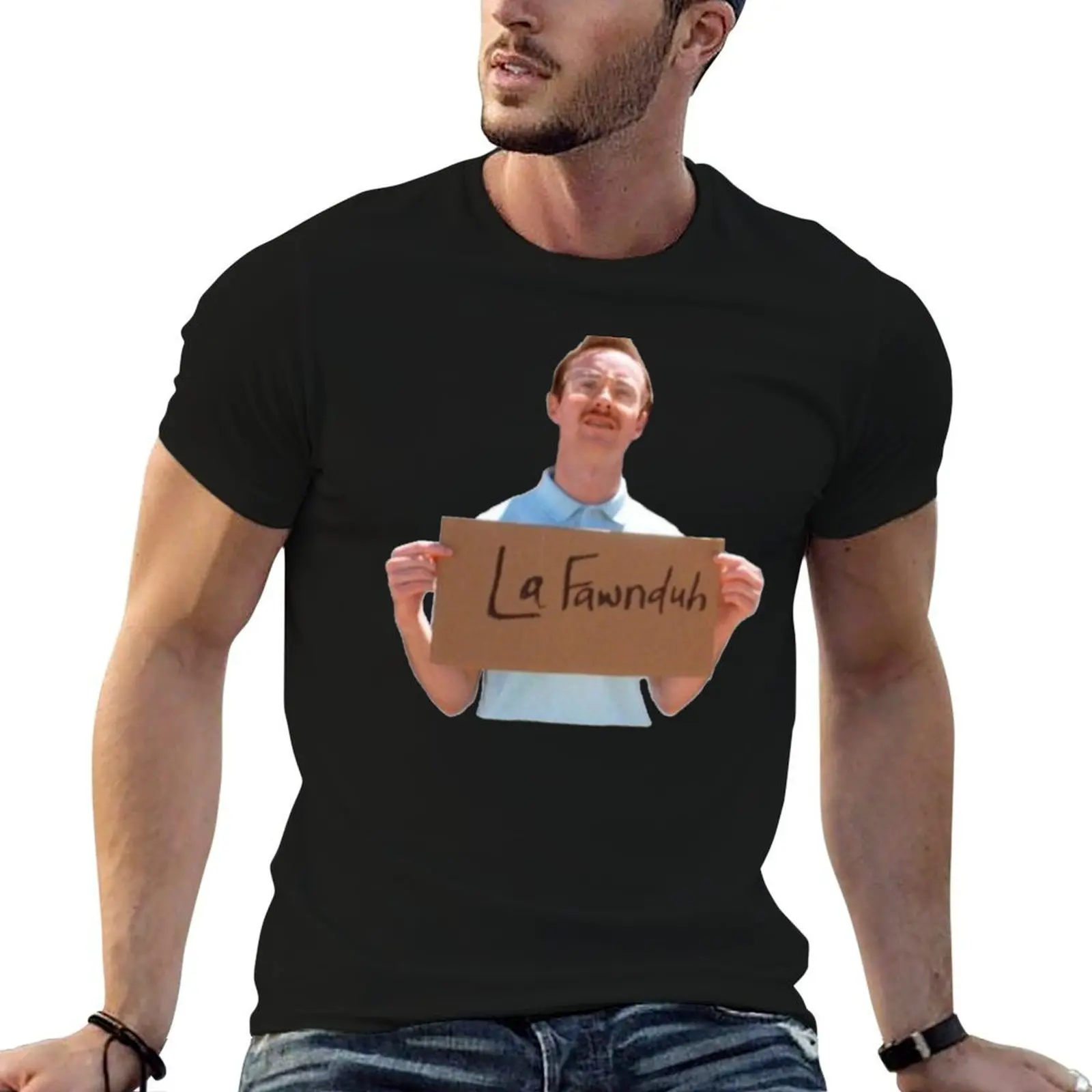 Kip from Napoleon Dynamite T-Shirt blue lock customs T-shirt men