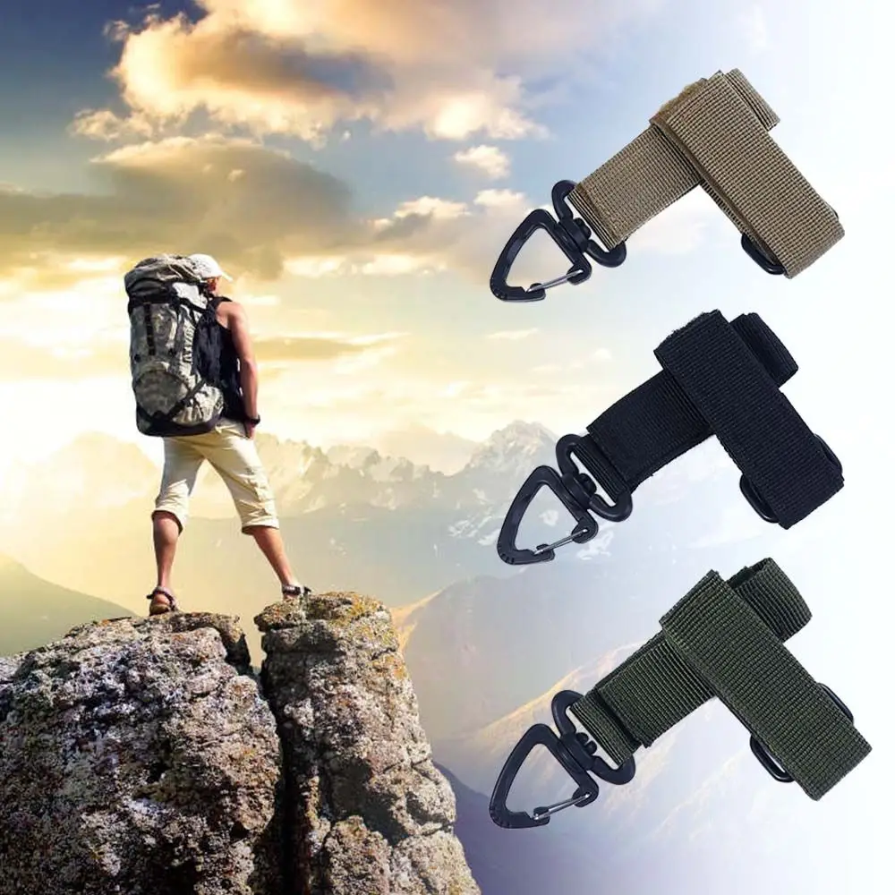 휴대용 내구성 장갑 야외 도구 캠핑 하이킹 장갑 후크 작업 장갑 안전 클립 교수형 벅 안티-분실
