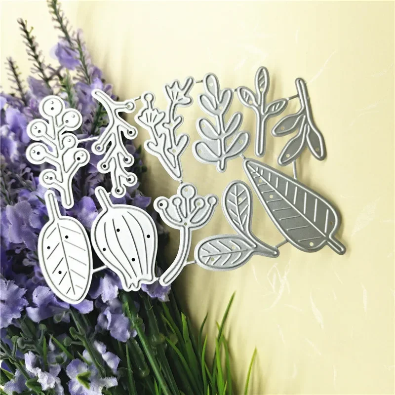 DIY Small Leaf Cutting Dies Carbon Steel Metal Cutting Dies for Scrapbooking