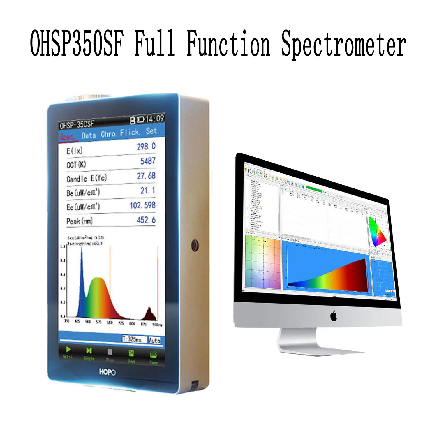 Flagship version spectral irradiance meter OHSP350SF Spectrometer