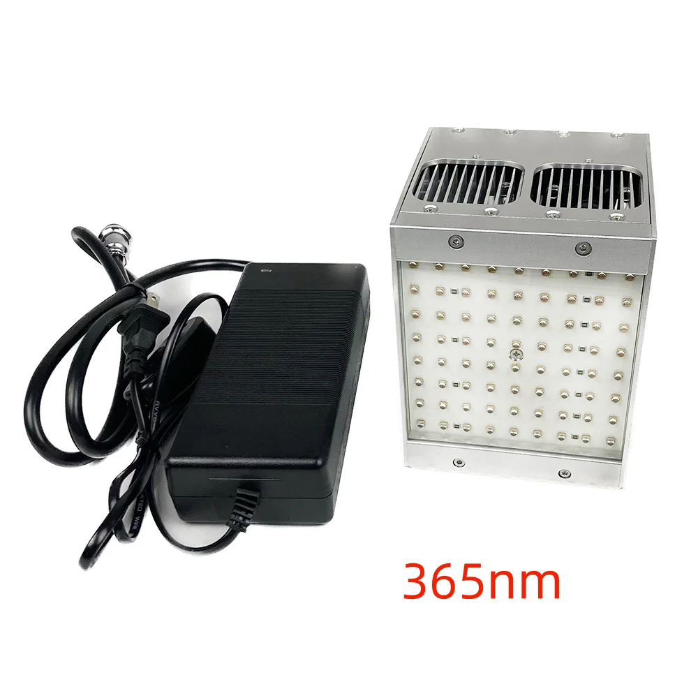 공기 냉각 UV LED 램프, UV 그린 오일, UV 페인트, LED 경화 조명, 자동차 및 가구, 100*100mm