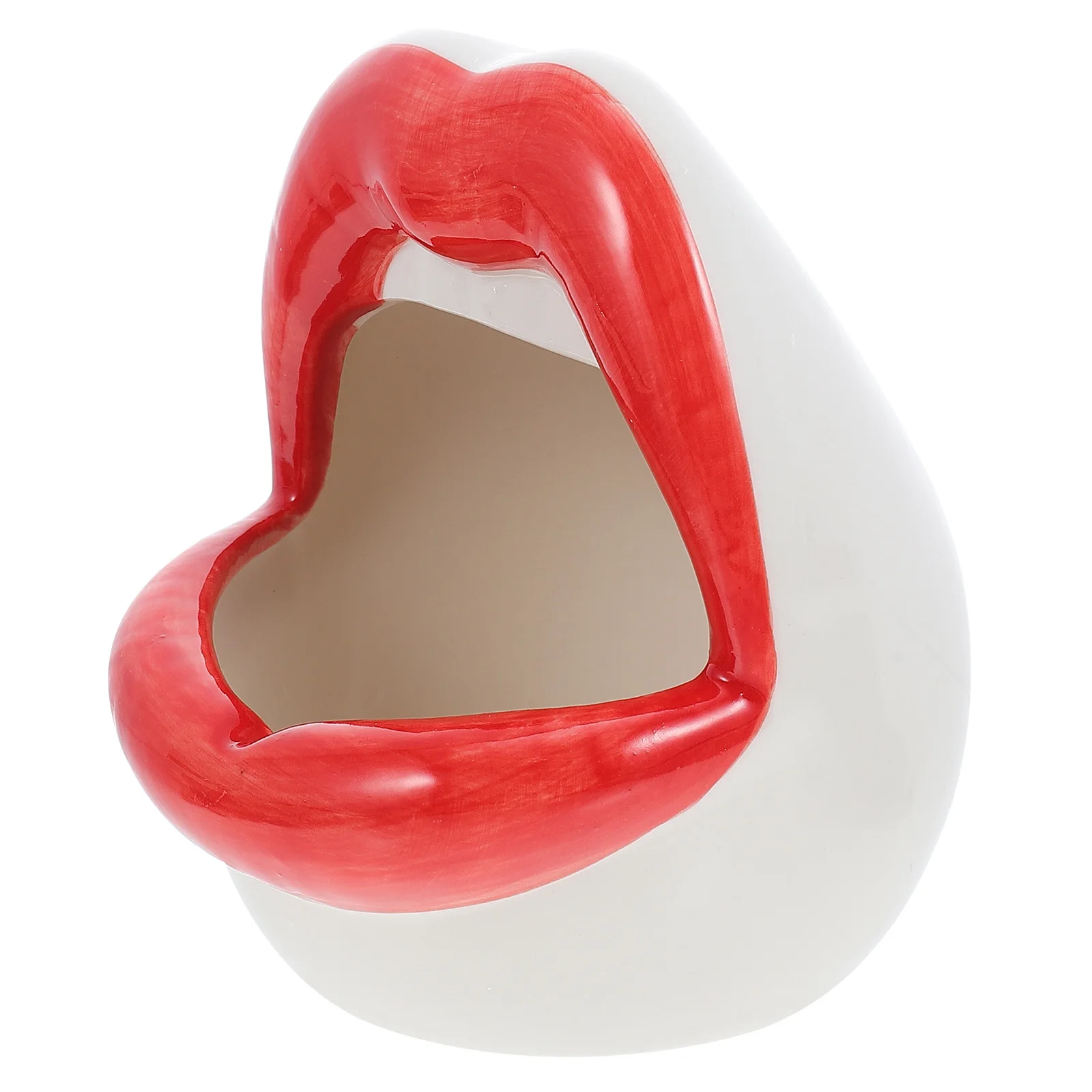 

Cigarettes Ashtray Decoration Tabletop Ornament Lip Shaped Household Holder Novel