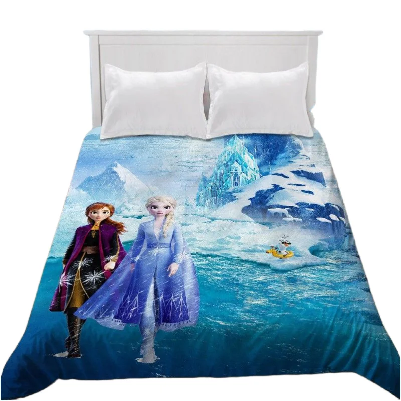 Frozen Anime Princess Aisha Cute Children's Bed Sheet Cartoon Character Girl Bedroom Student Dormitory Sheet 0.9m Birthday Gift