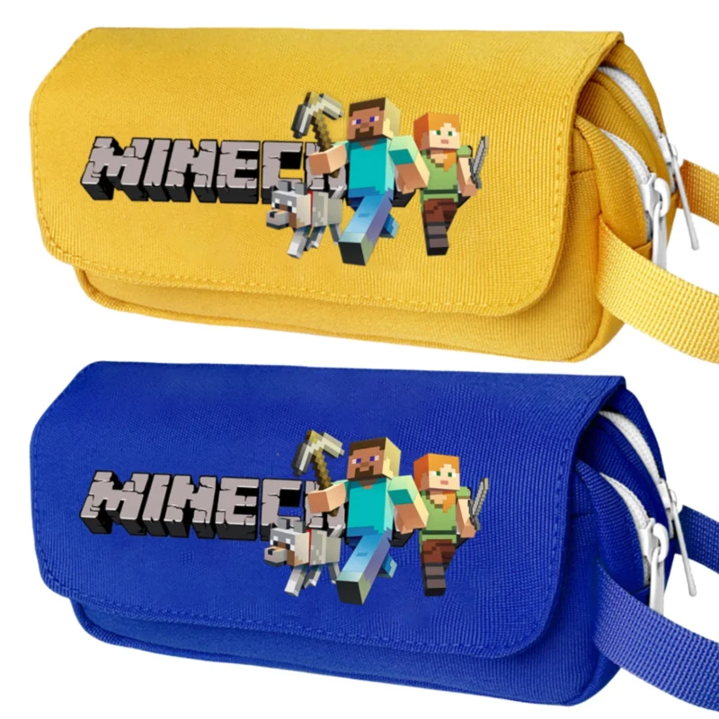 Gaming Console With Minecraft - Hot Pixel Game Pencil Case Cartoon
