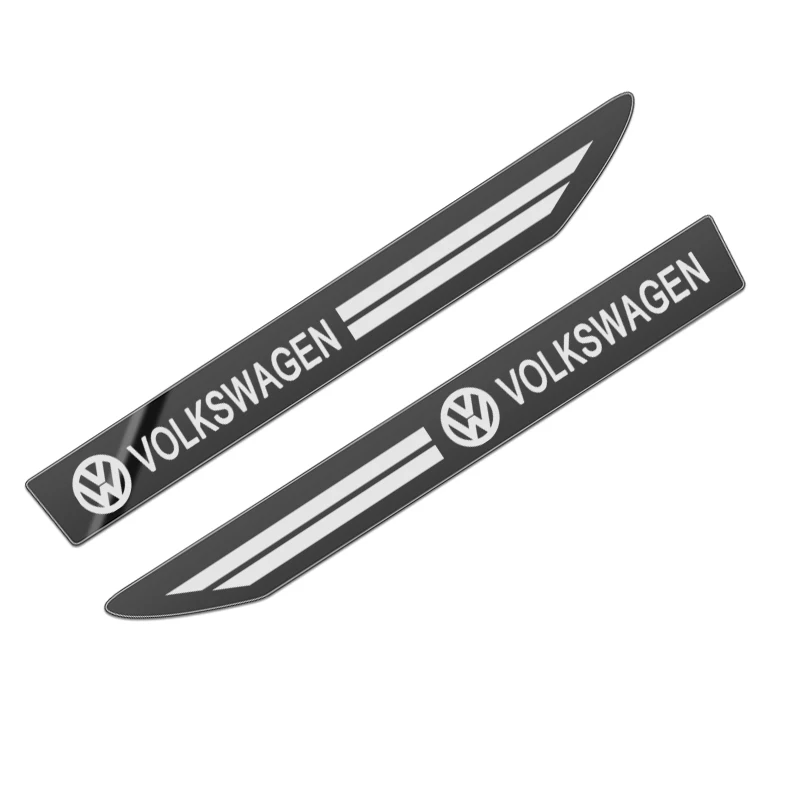 2PCS Stainless Steel Side Wing Badge Emblem Fender for Volkswagen GOLF 5 Tiguan Polo Golf 6 Golf 7 Jetta Accessories