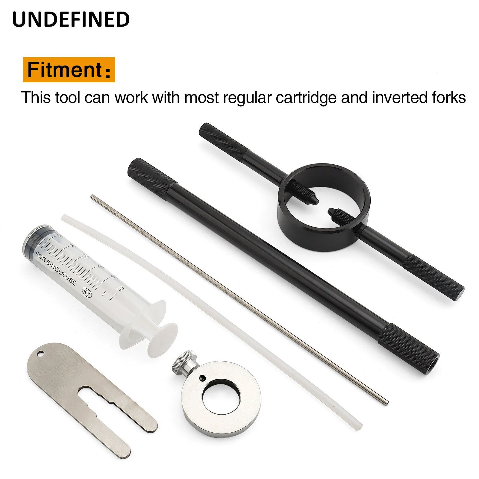 Universal Motorcycle Fork Service Tool Kit With Fork Oil Level Tool/Fork Spring Compressor/Damper Rod Bleed Tool