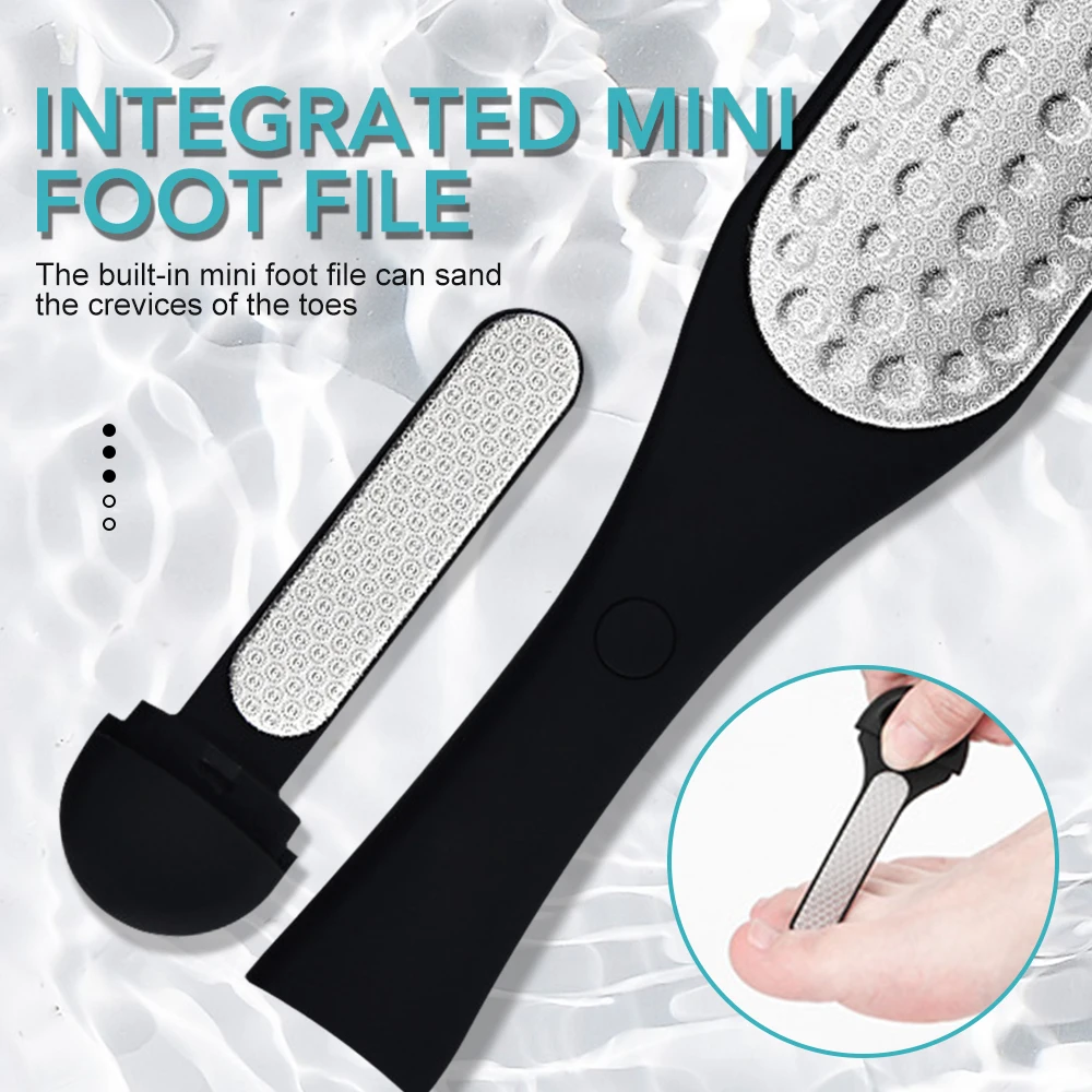 2in1 ملف القدم عرموش الغسيل الكالس مزيل الفولاذ المقاوم للصدأ كعب مبشرة التقشير العناية بالقدم أدوات باديكير #4