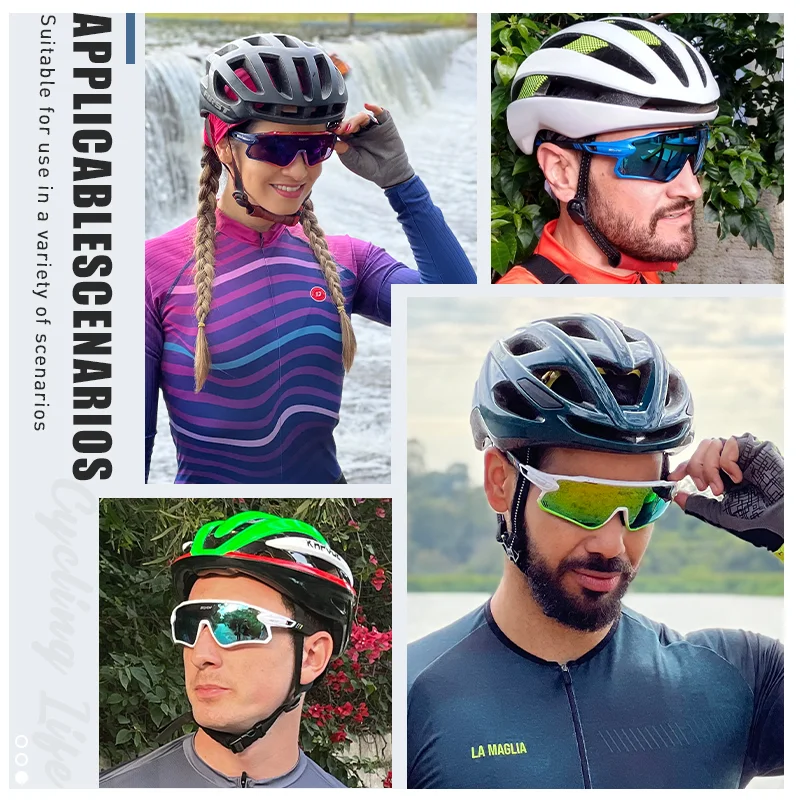 SCVCN óculos de ciclismo polarizados para homens e mulheres, MTB Riding Running óculos, óculos de pesca, bicicleta e bicicleta Eyewear, UV400