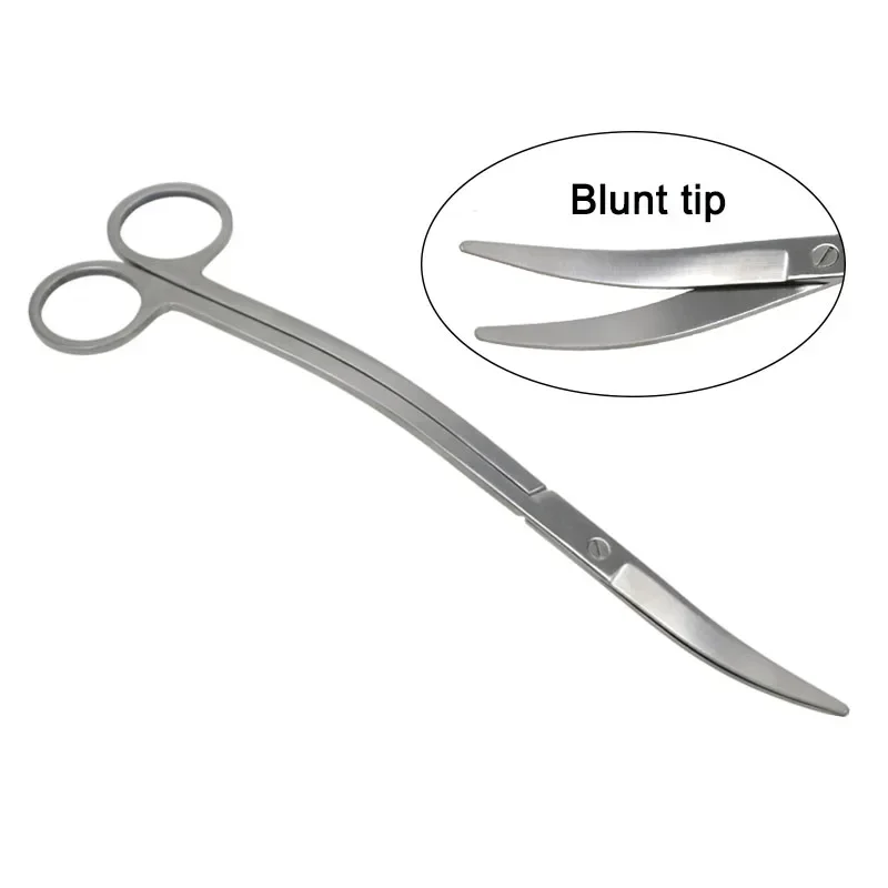 GREATLH Stainless Steel Plastic Scissors Nasal Septa Scissors Nose Tissue Removal Scissors Nasal Plastic Instrument