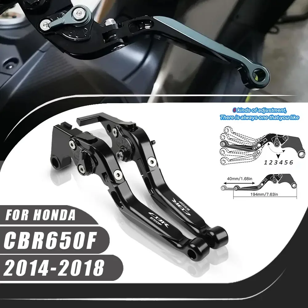 

Для Honda CBR650F 2014-2018 2017 2016 Рычаг сцепления тормозной рычаг набор регулируемых складных рычагов ручки Мотоциклетные аксессуары Запчасти