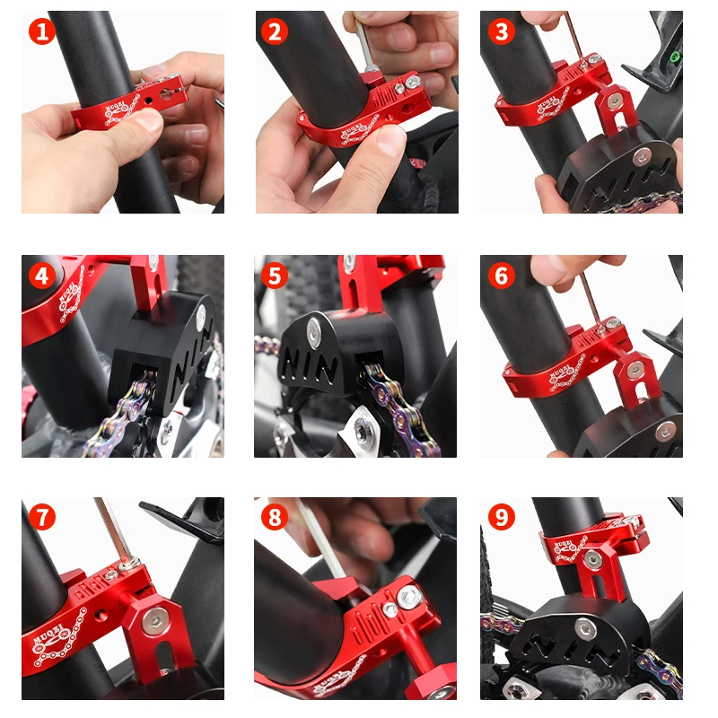 MUQZI Chain Guide Mountain Bike Chain Guide Mount Chainring Protector Guard