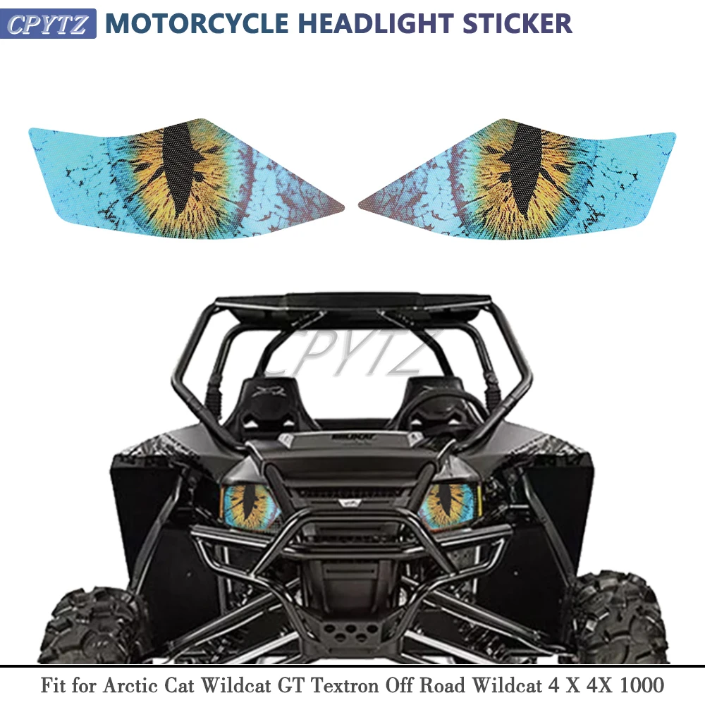 Motorcycle HeadLight Protection headlight turn signal sticker fit For Arctic Cat Wildcat GT Textron Off Road Wildcat 4 X 4X 1000