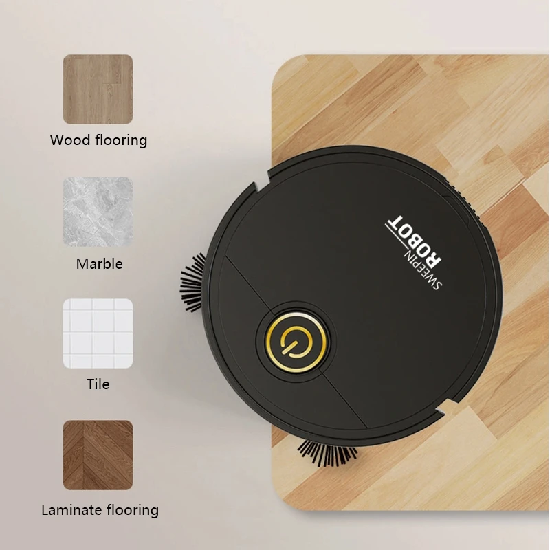 

Умный подметальный робот-пылесос 3 в 1, 4000 Па, сильное всасывание, простой в использовании для твердых полов, ковров из шерсти домашних животных, новый